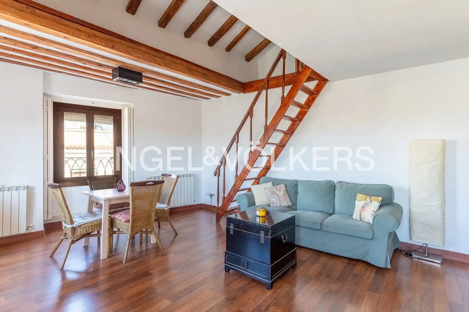 Wohnzimmer von Wohnung zur Miete in Madrid mit Klimaanlage, Heizung und Möbliert