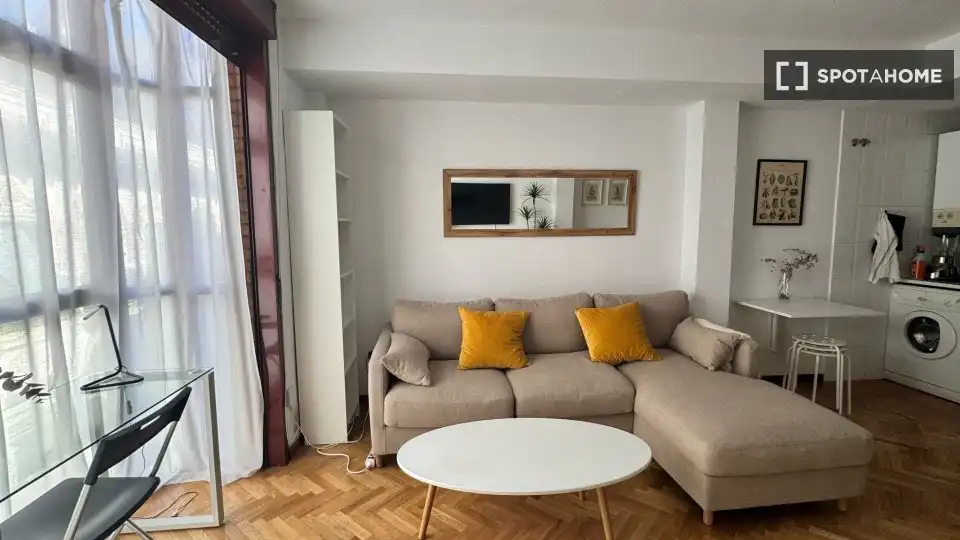 Sala d'estar de Pis de lloguer en Madrid amb Aire condicionat, Calefacció i Moblat