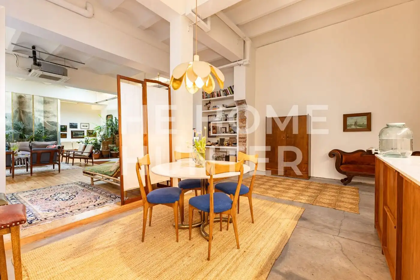 Esszimmer von Loft zum Verkauf in Barcelona mit Klimaanlage, Heizung und Möbliert