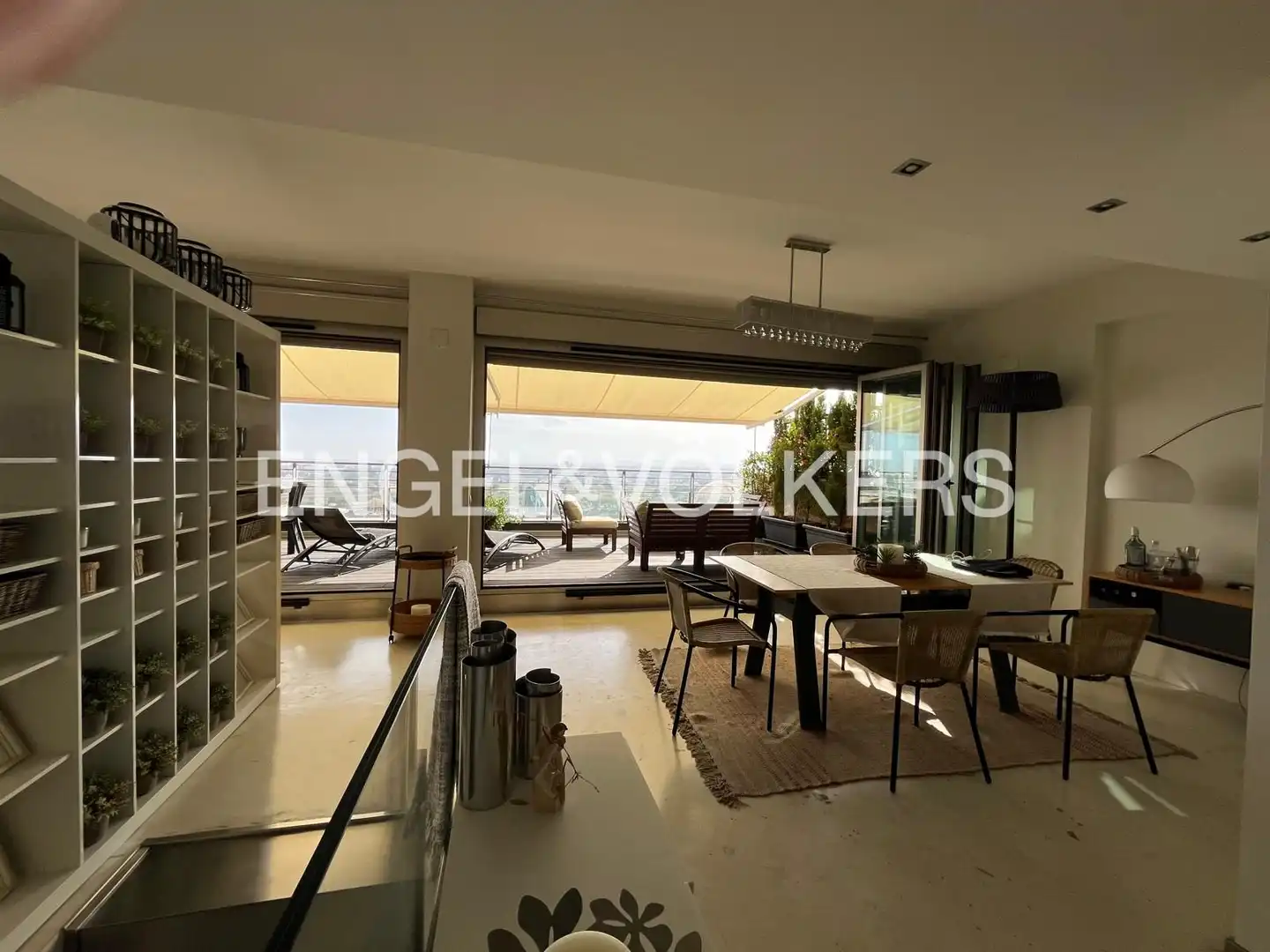 Terraza de Dúplex de alquiler en Valencia con Calefacción