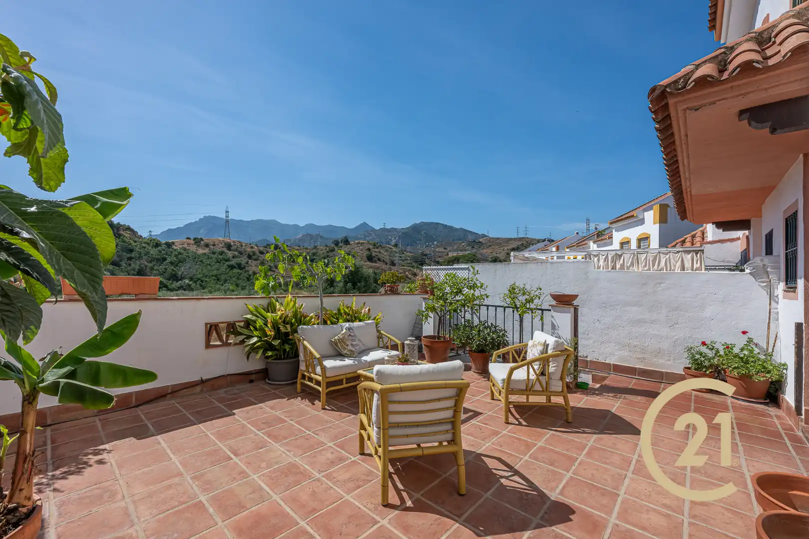 Terrassa de Casa adosada en venda en Marbella amb Aire condicionat, Jardí privat i Terrassa