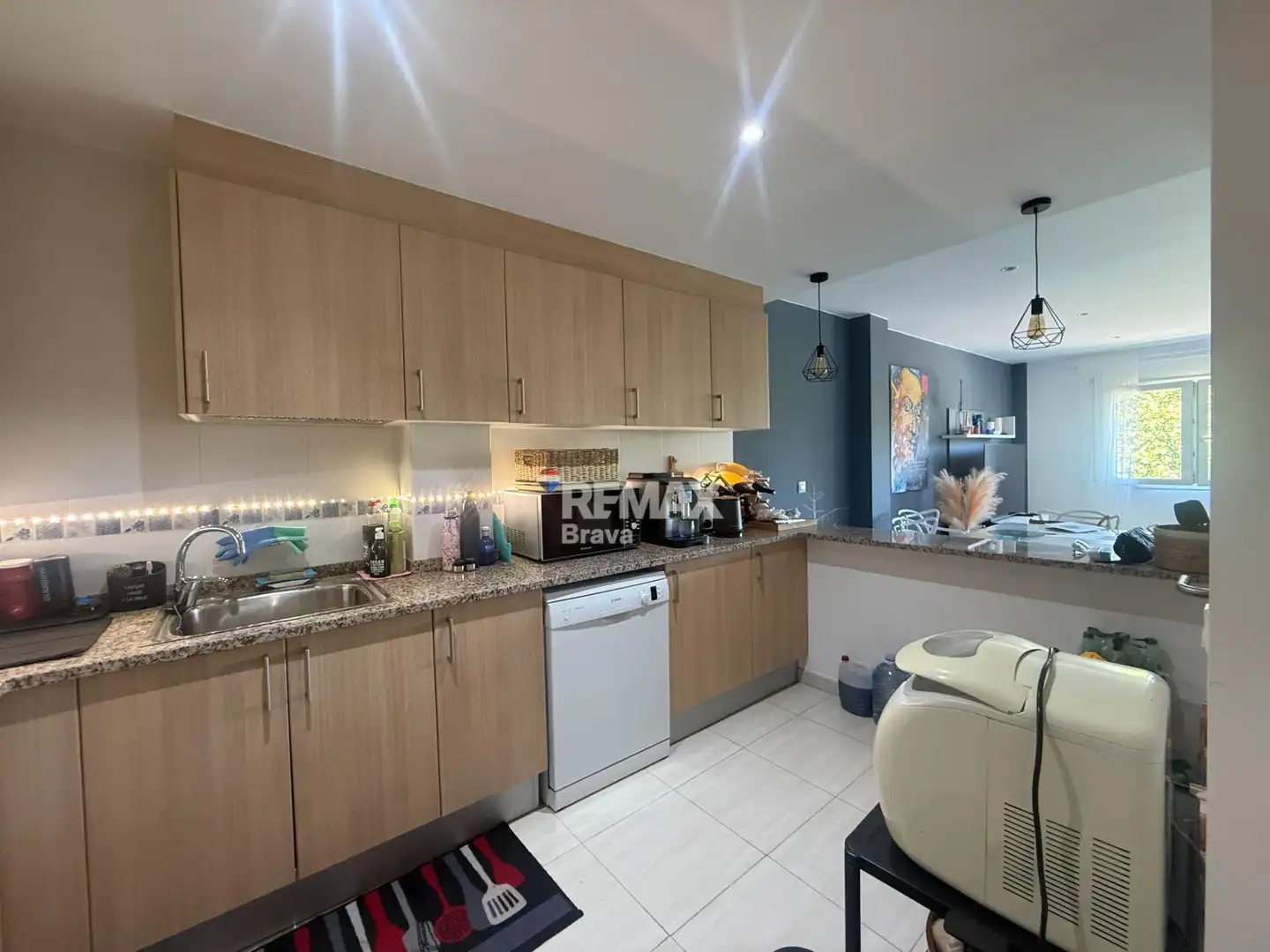 Kitchen of Attic for sale in Roses  with Air Conditioner, Terrace and Furnished