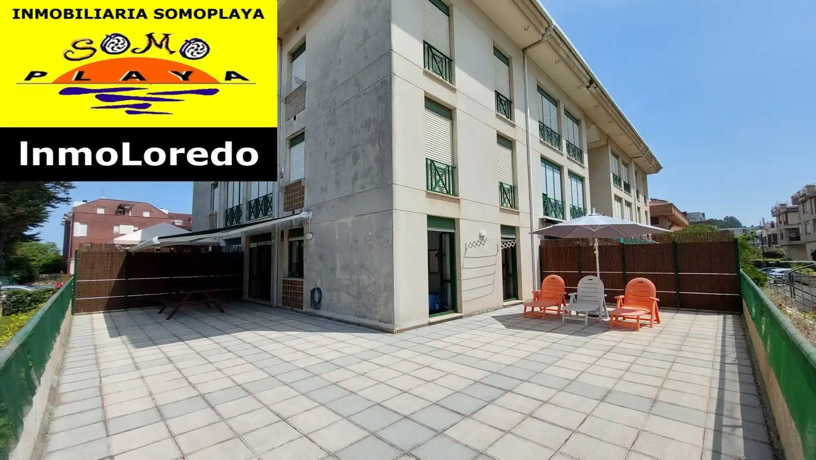 Terrasse von Wohnung zur Miete in Ribamontán al Mar mit Terrasse, Möbliert und Gemeinschaftspool