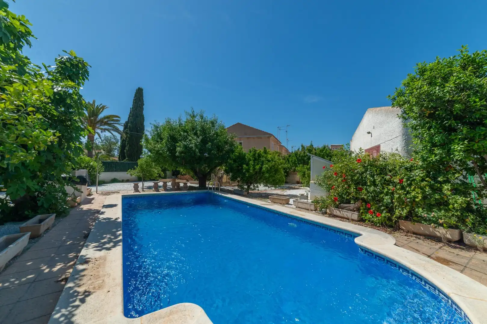 Piscina de Casa o xalet en venda en San Javier amb Calefacció, Jardí privat i Terrassa