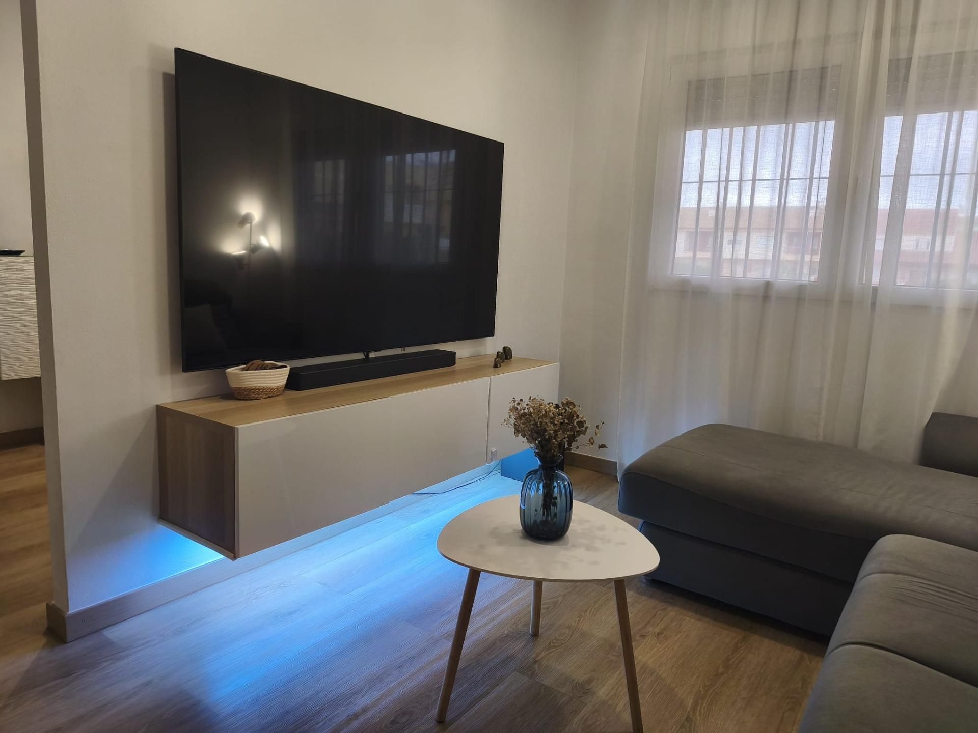 Sala de estar de Dúplex en venta en Ceutí con Aire acondicionado, Parquet y Trastero