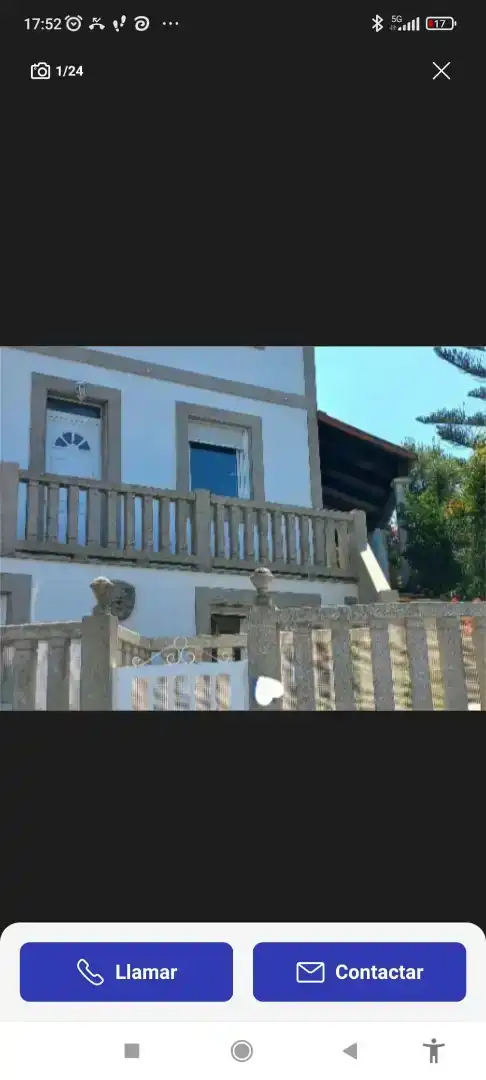 Vista exterior de Casa o xalet de lloguer en Cangas  amb Jardí privat, Parquet i Moblat