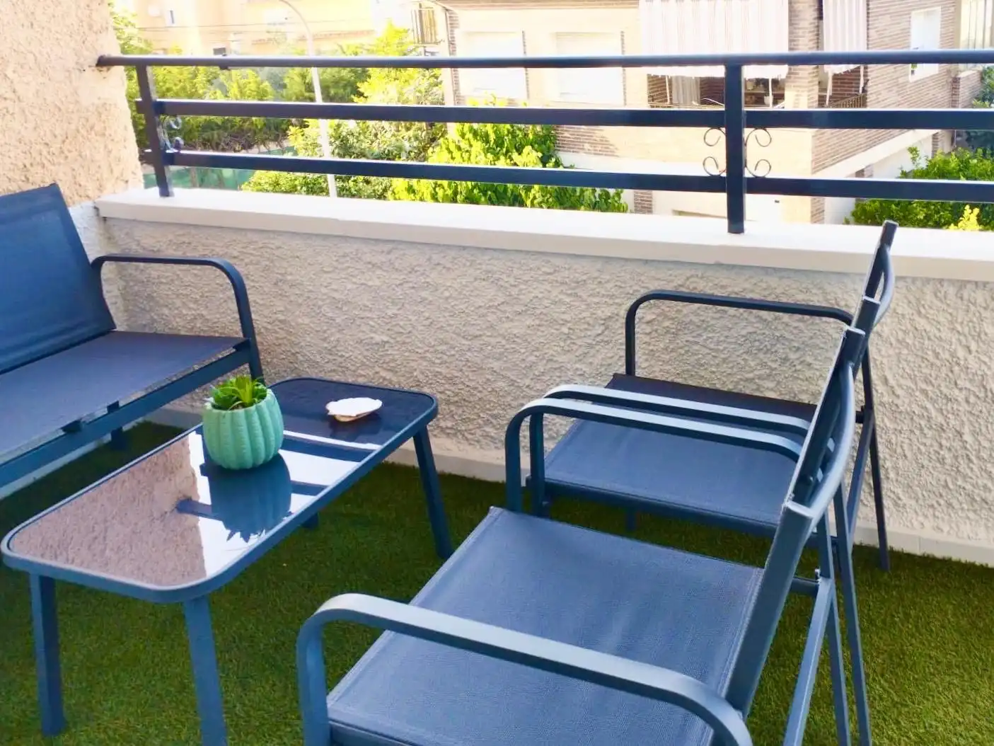 Terrassa de Apartament de lloguer en San Javier amb Calefacció, Terrassa i Moblat