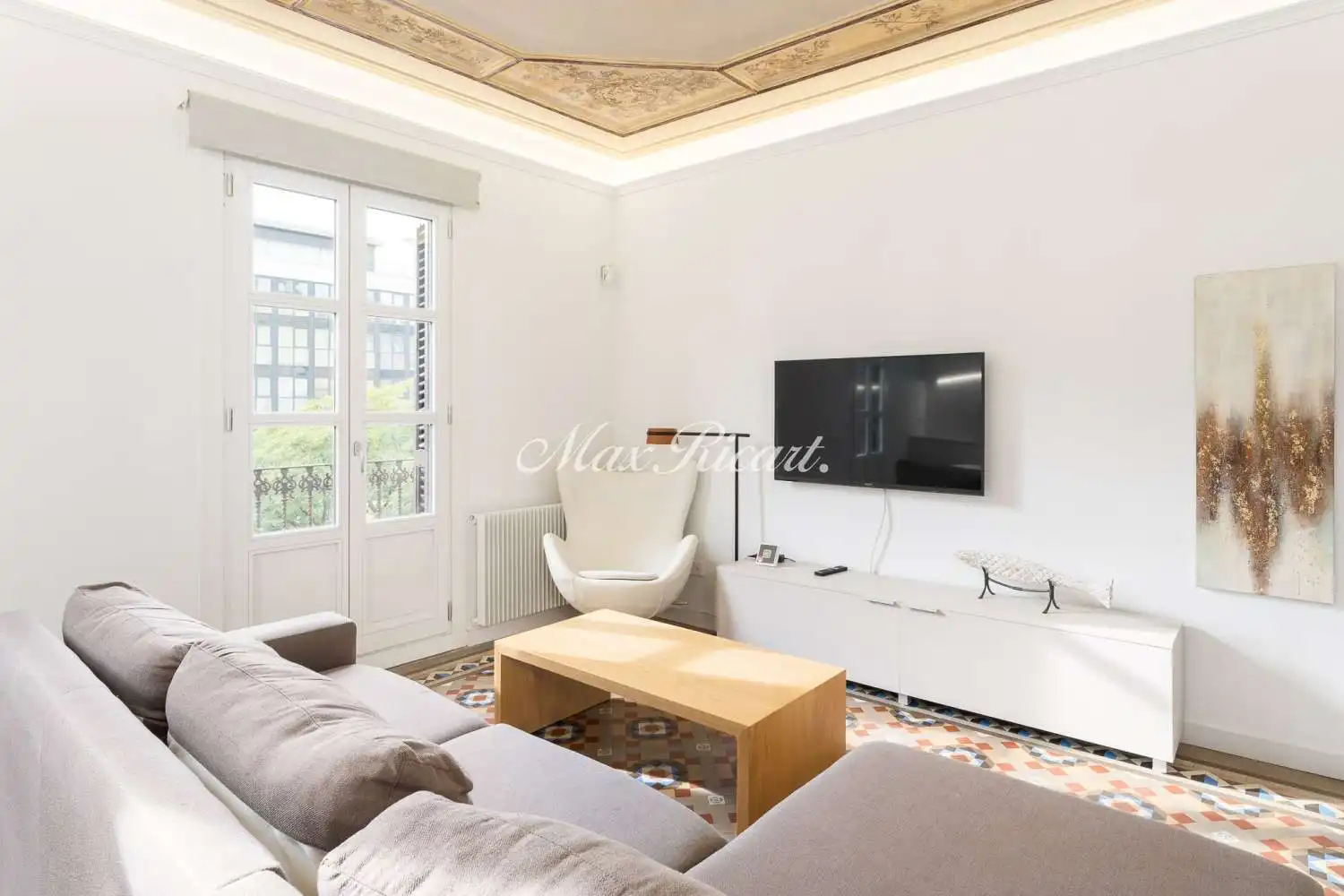 Living room of Flat for rent in Barcelona  with Air Conditioner, Heating and Terrace