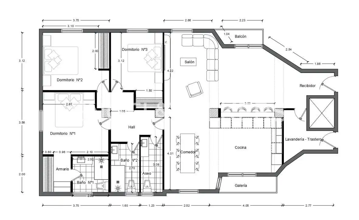Pis en venda en  Madrid Capital amb Aire condicionat, Calefacció i Terrassa