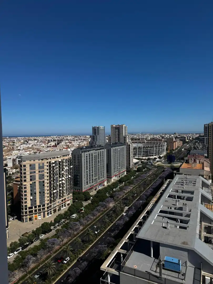 Vista exterior de Apartament de lloguer en Valencia amb Aire condicionat, Jardí privat i Terrassa