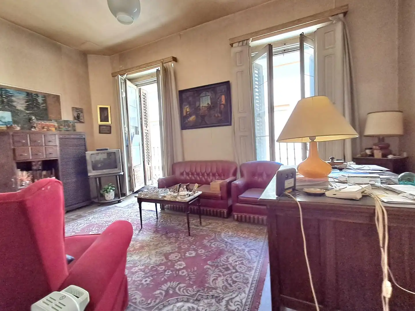 Sala de estar de Piso en venta en Madrid con Balcón