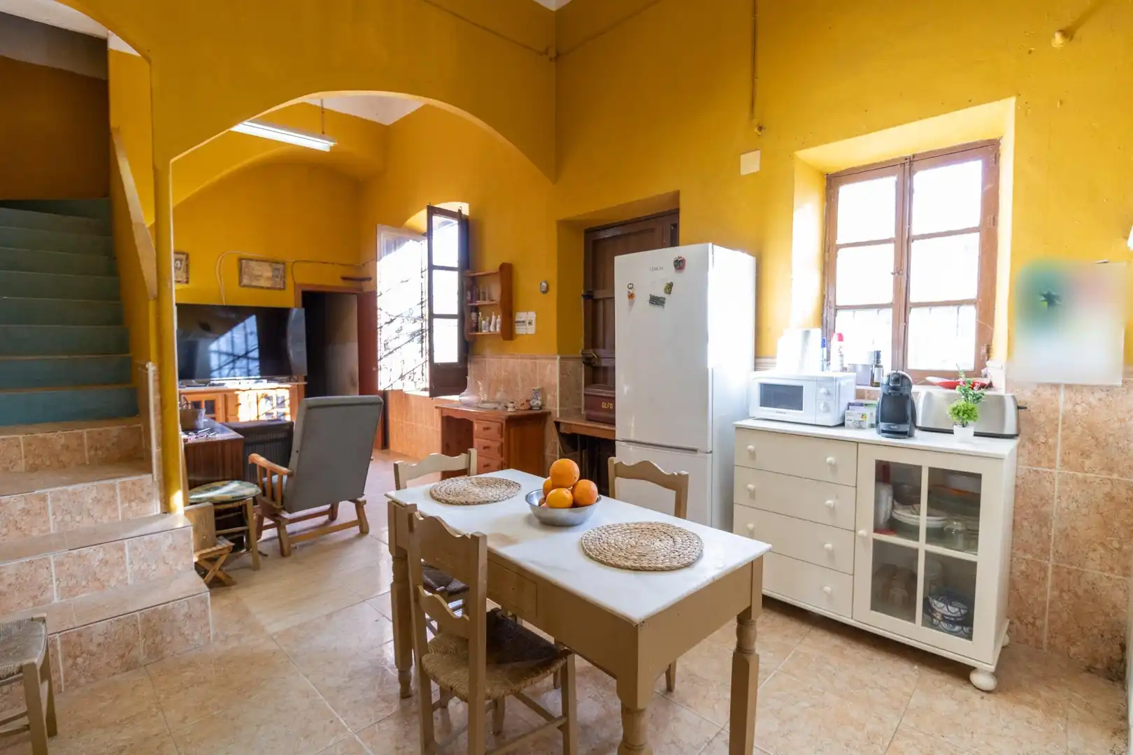 Cuina de Finca rústica en venda en Benahadux amb Aire condicionat, Jardí privat i Terrassa