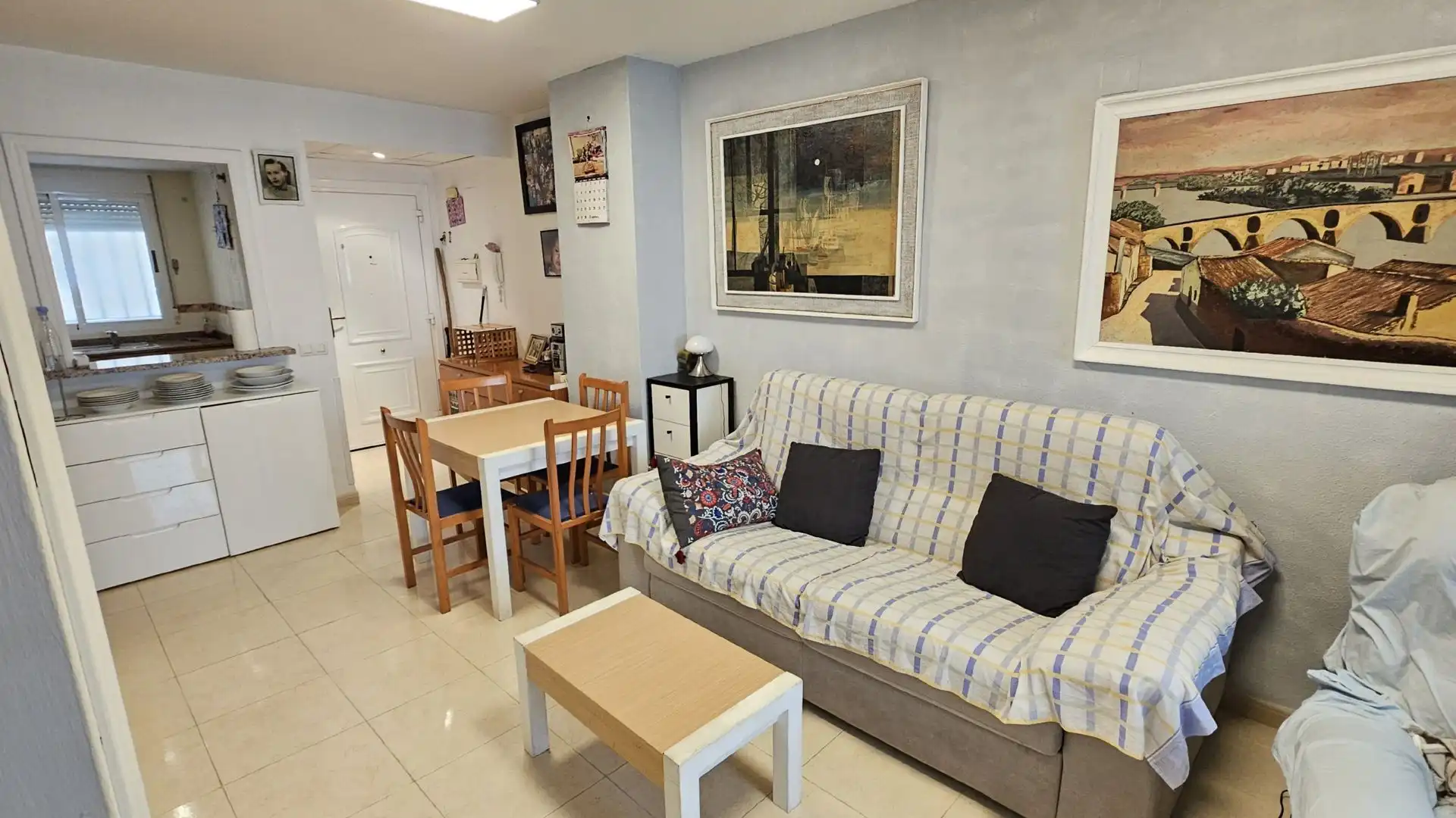 Sala de estar de Apartamento en venta en Oropesa del Mar / Orpesa con Aire acondicionado, Calefacción y Terraza