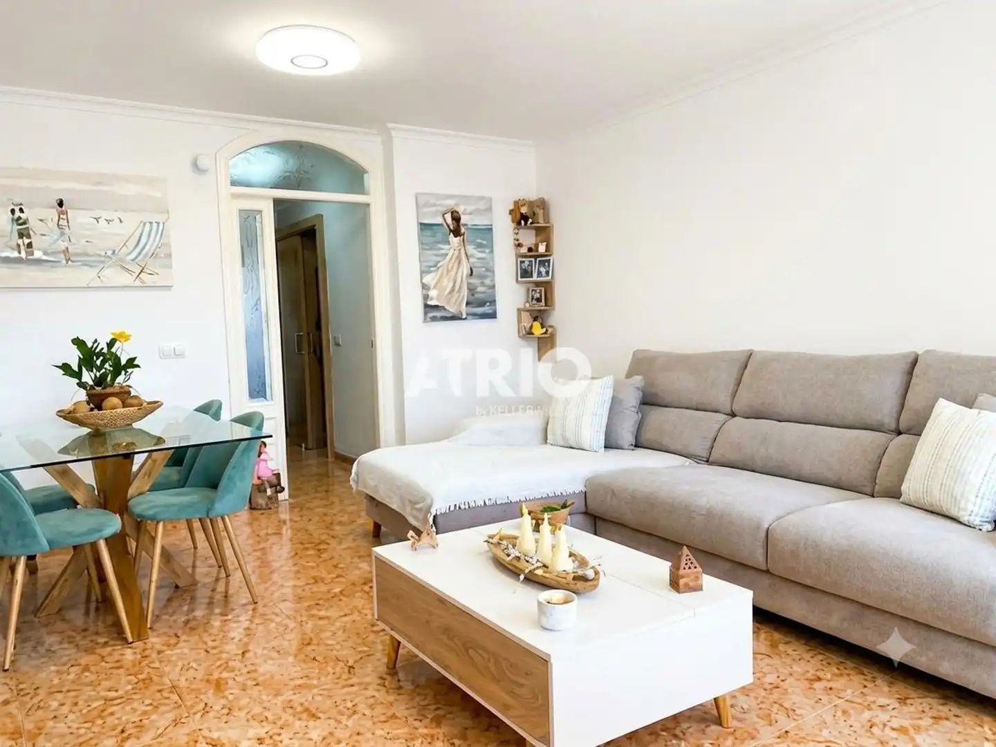 Sala d'estar de Casa adosada en venda en Santa Margalida amb Aire condicionat i Terrassa