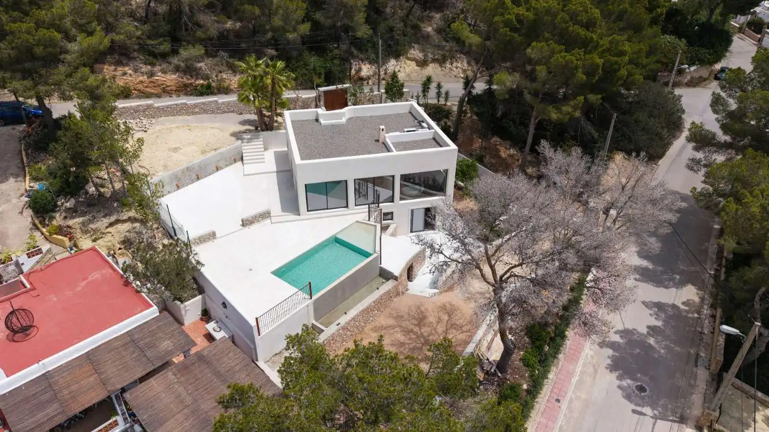 Vista exterior de Casa o chalet en venta en Santa Eulària des Riu con Aire acondicionado, Calefacción y Piscina