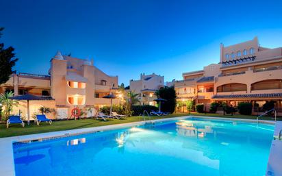 Exterior view of Planta baja to rent in Marbella  with Air Conditioner and Terrace