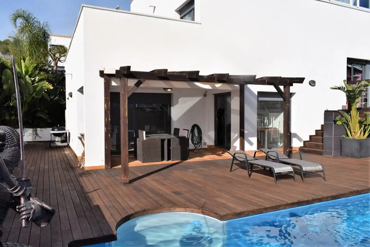 Terrassa de Casa adosada en venda en Calafell amb Calefacció, Jardí privat i Terrassa