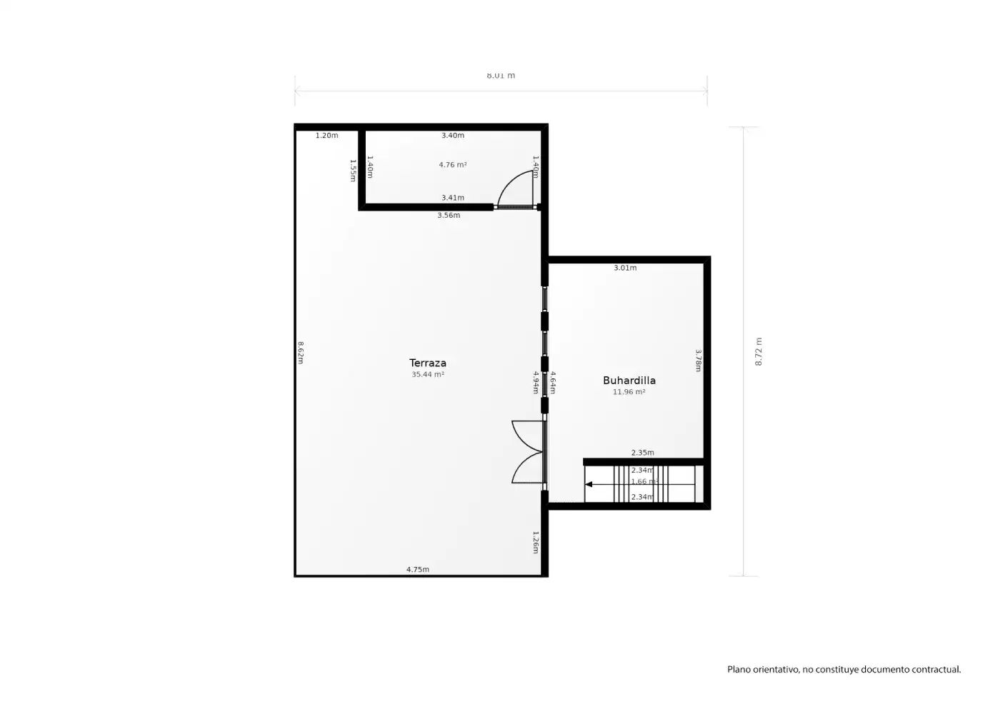 Attic for sale in Madrid  with Air Conditioner, Heating and Terrace