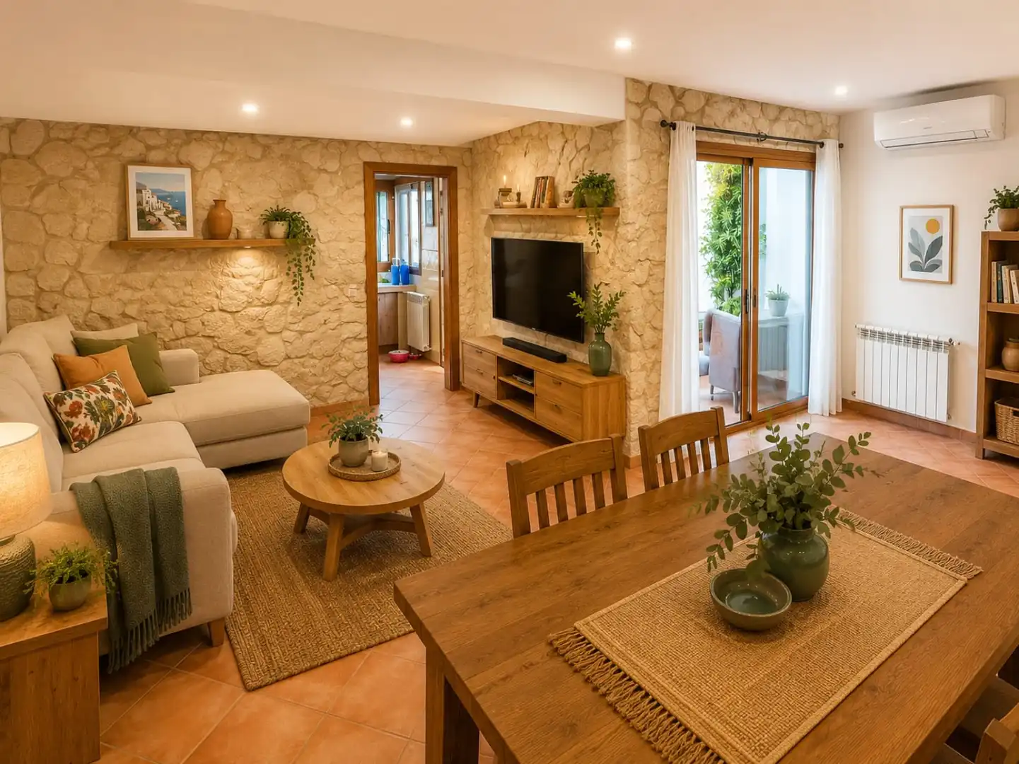 Sala de estar de Piso en venta en  Palma de Mallorca con Calefacción, Jardín privado y Trastero