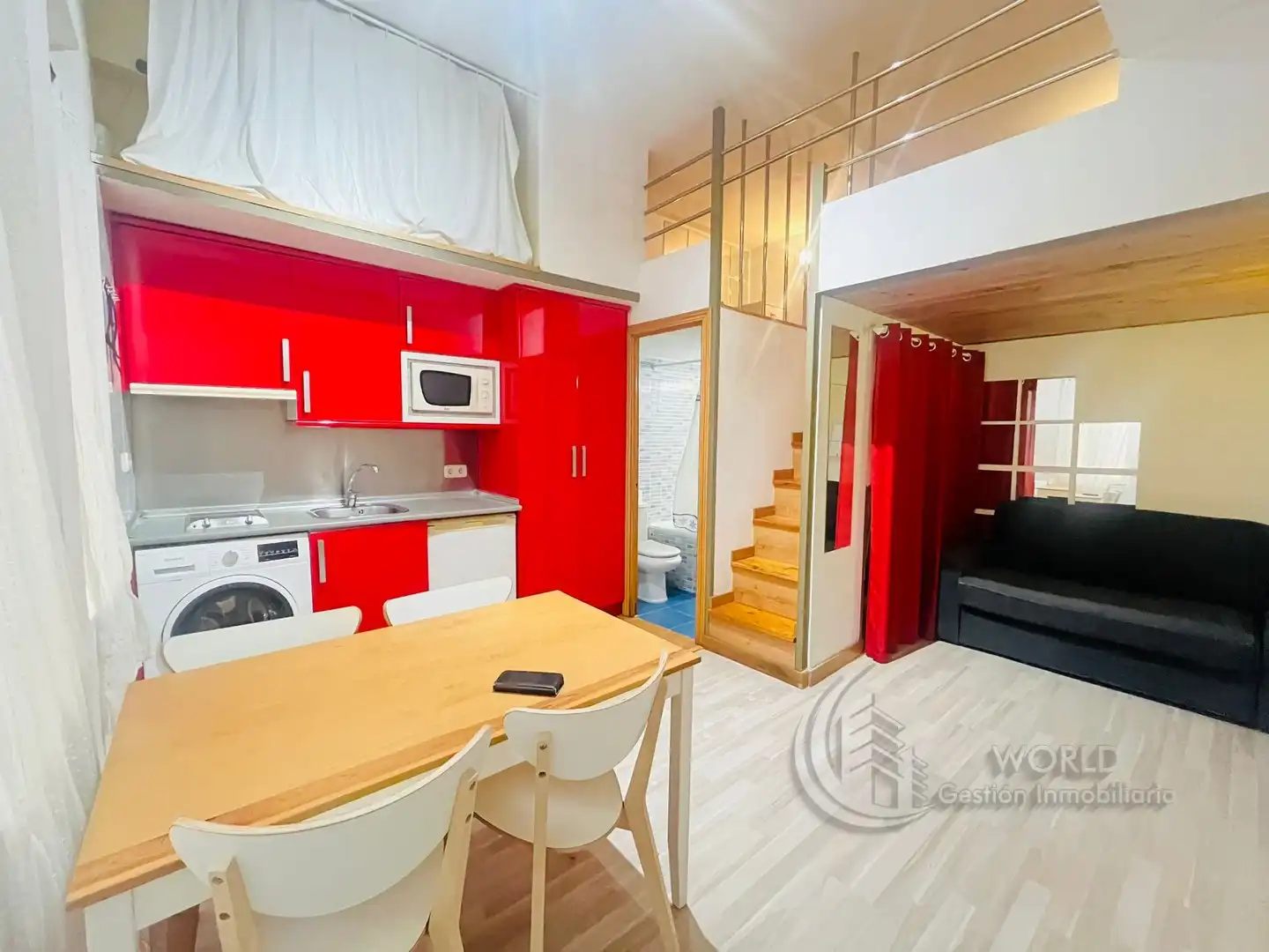 Kitchen of Duplexes for rent in Madrid  with Heating, Furnished and Washing machine