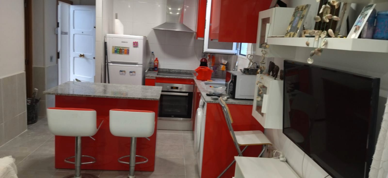 Cuina de Planta baixa de lloguer en Vinaròs amb Aire condicionat, Moblat i Forn