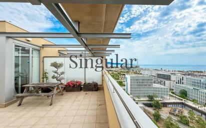 Terrace of Attic for sale in  Barcelona Capital  with Air Conditioner, Heating and Private garden
