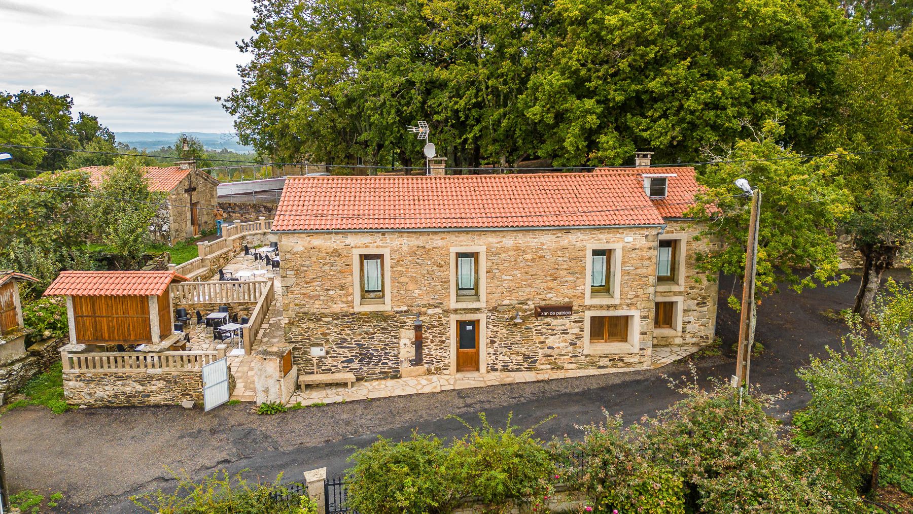 Vista exterior de Finca rústica en venda en Agolada amb Moblat