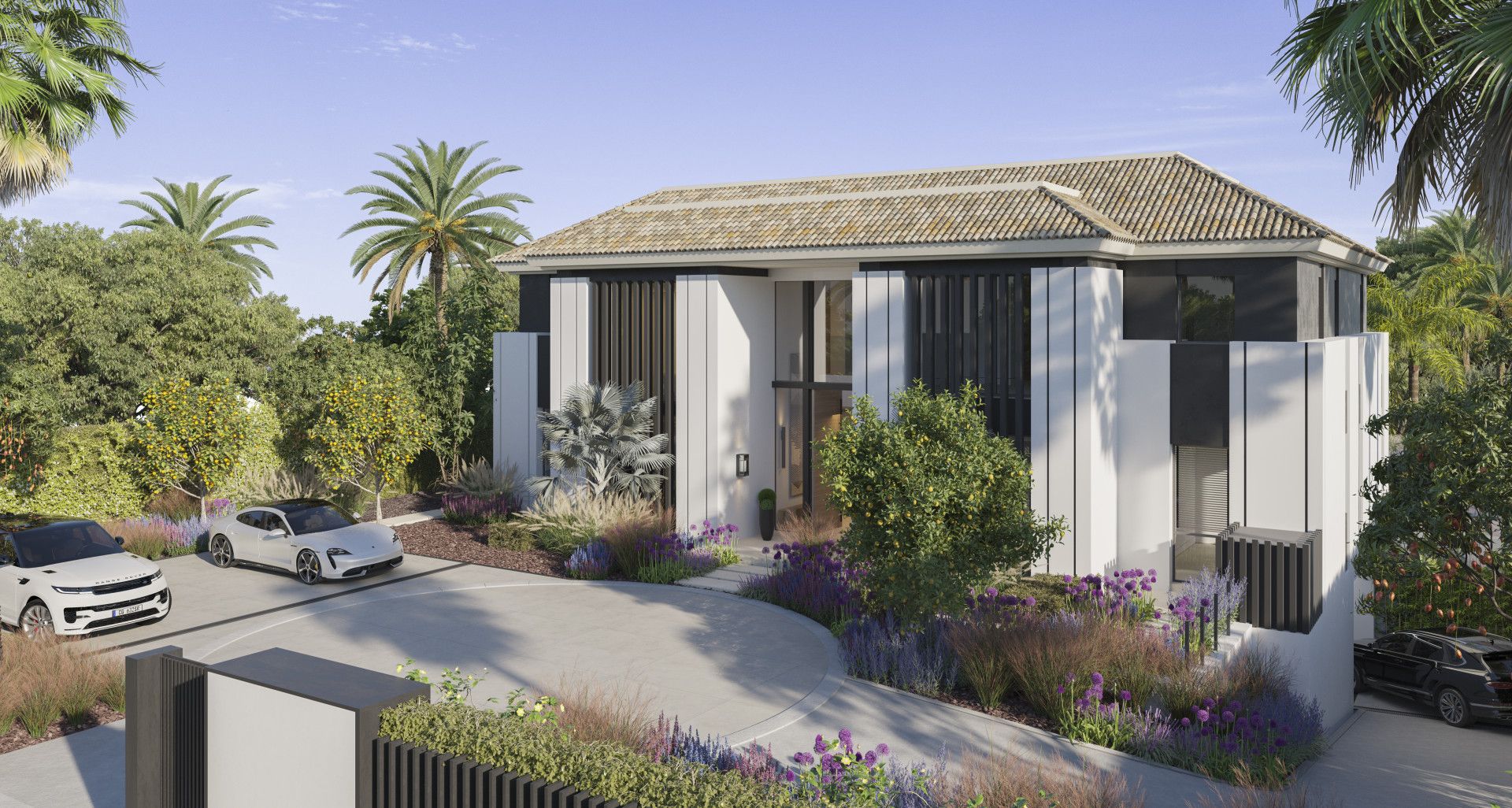 Vista exterior de Casa o xalet en venda en Marbella amb Aire condicionat, Jardí privat i Terrassa