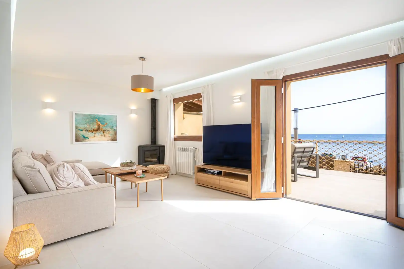 Living room of Houses for sale in  Palma de Mallorca  with Air Conditioner, Heating and Private garden