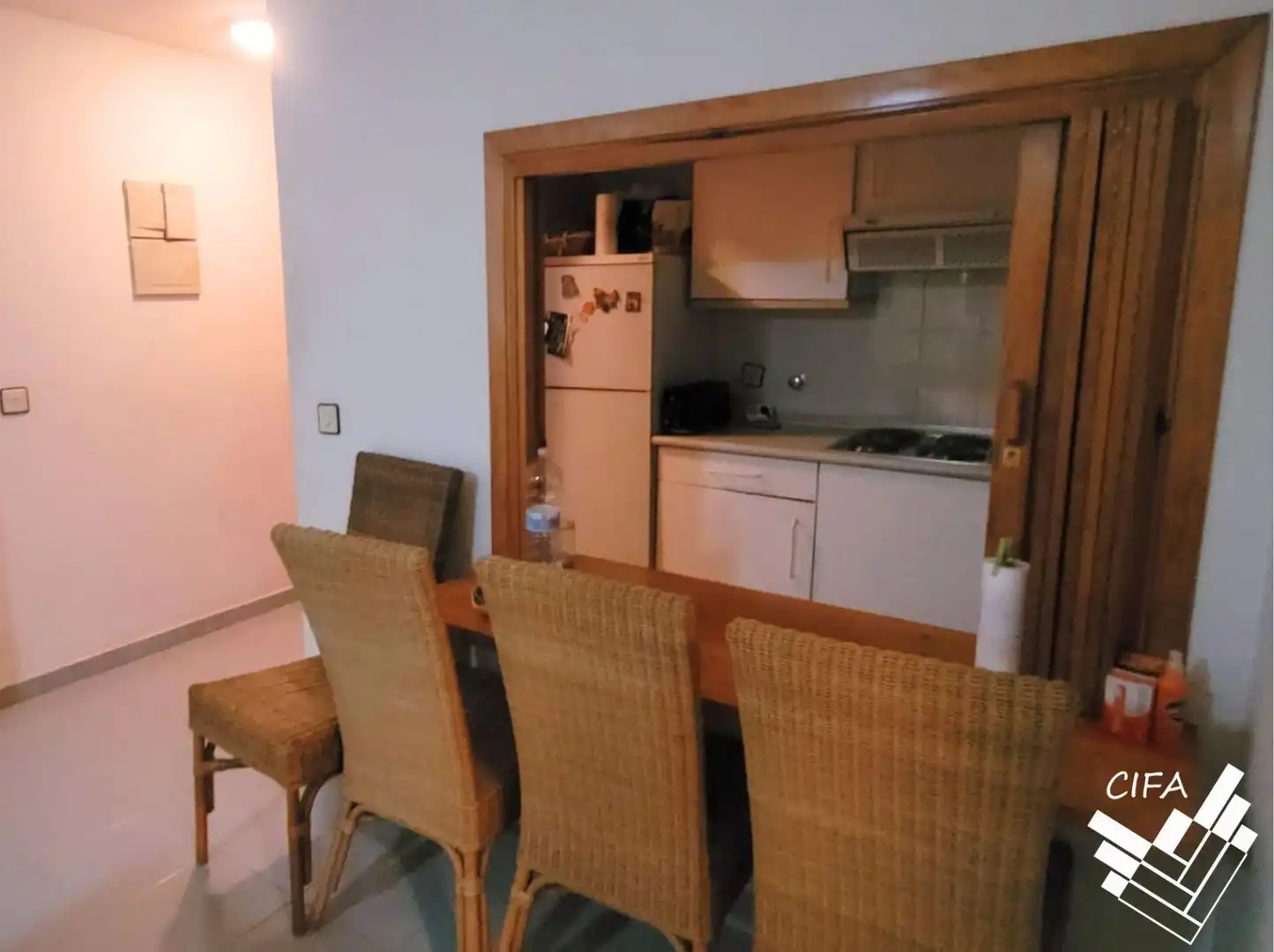 Cuina de Apartament en venda en Vinaròs amb Jardí privat, Terrassa i Moblat
