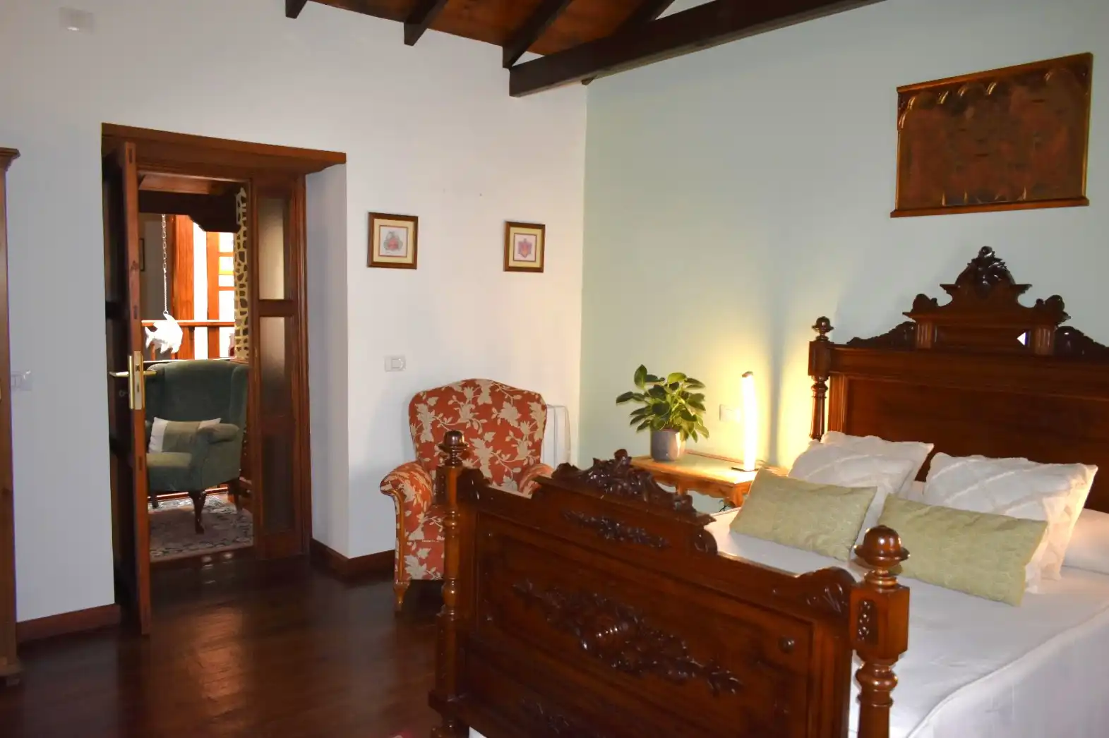 Habitación de Casa adosada en venta en Teror con Parquet, Terraza y Amueblado