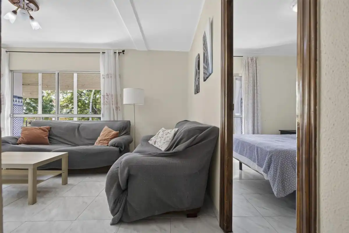 Schlafzimmer von Wohnung zum Verkauf in San Juan de Aznalfarache mit Klimaanlage, Heizung und Terrasse