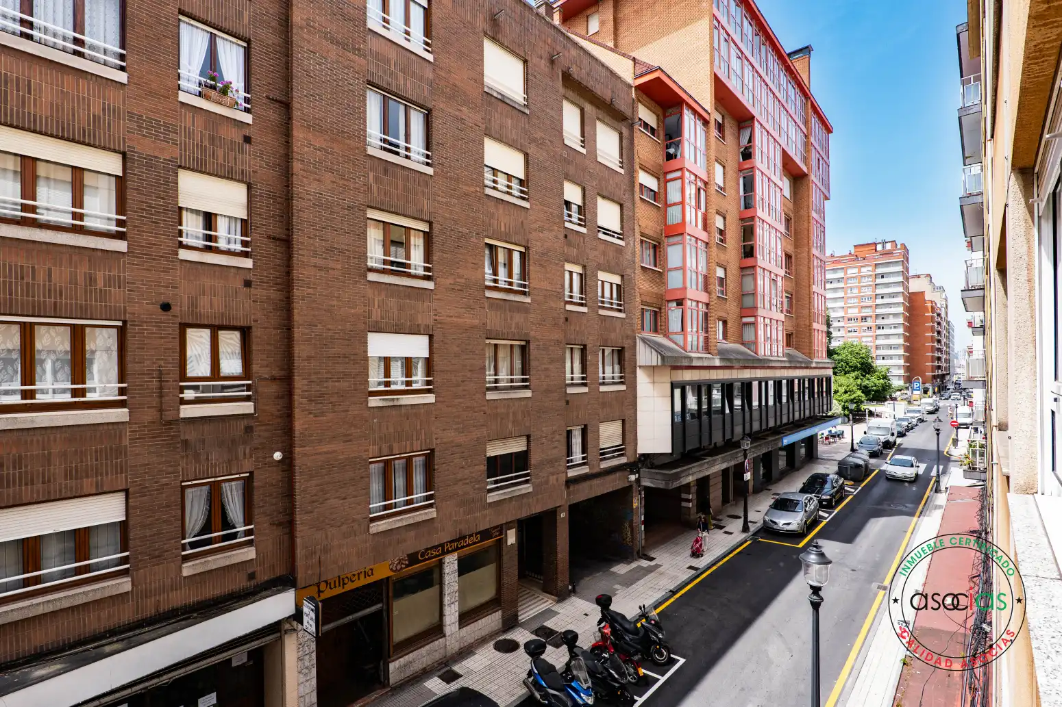 Vista exterior de Piso en venta en Gijón  con Calefacción y Trastero