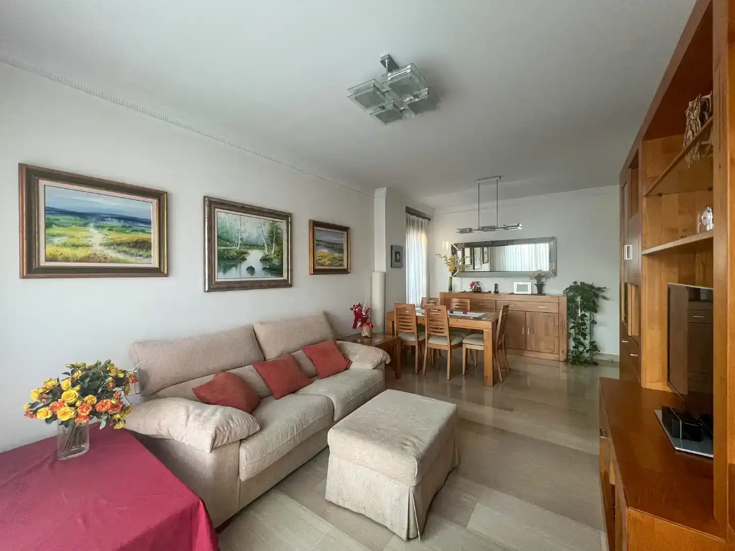 Wohnzimmer von Wohnung zum Verkauf in  Madrid Capital mit Klimaanlage und Schwimmbad