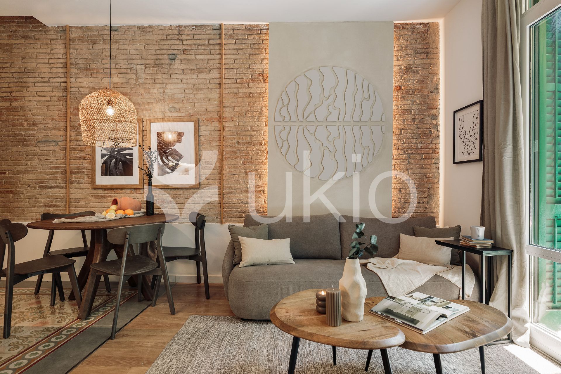 Living room of Apartment to rent in  Barcelona Capital  with Air Conditioner, Heating and Furnished