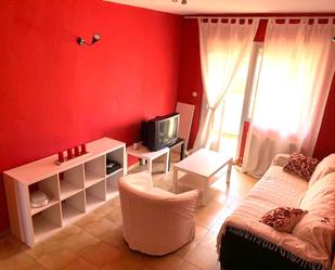 Living room of Flat for sale in  Albacete Capital  with Heating, Furnished and Balcony
