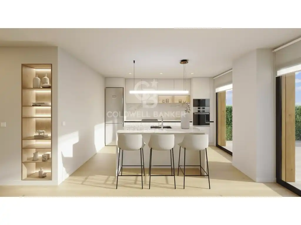 Küche von Wohnung zum Verkauf in La Nucia mit Privatgarten, Terrasse und Schwimmbad
