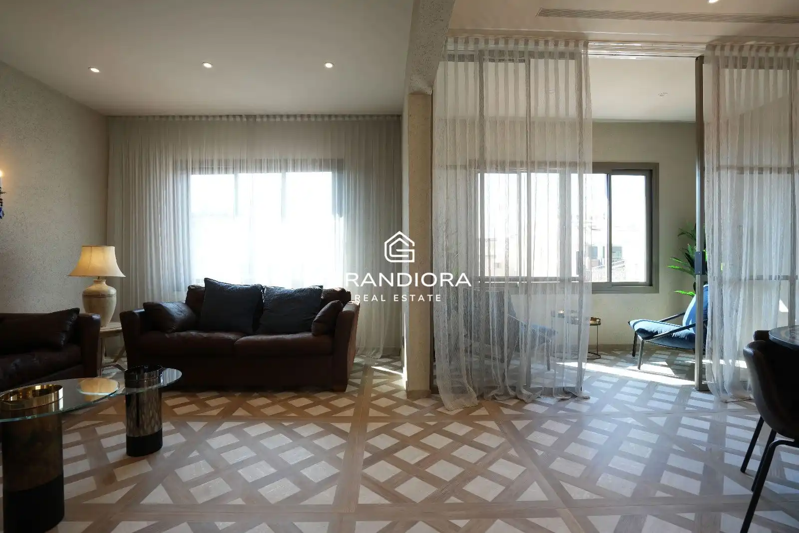 Sala d'estar de Apartament de lloguer en Badalona amb Aire condicionat, Calefacció i Moblat
