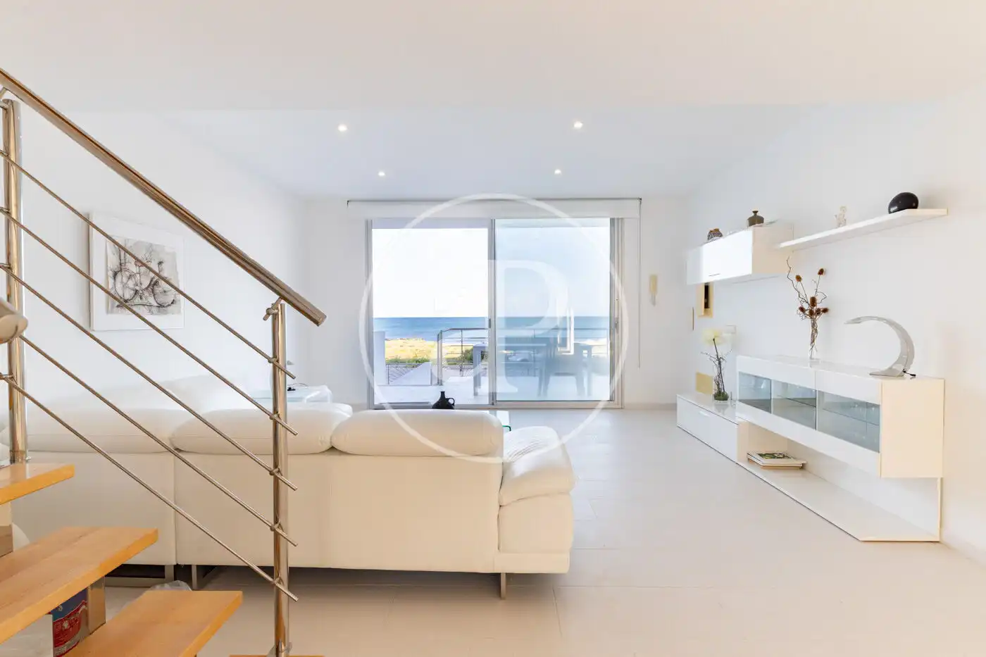 Sala de estar de Dúplex en venta en Santa Margalida con Aire acondicionado, Calefacción y Terraza