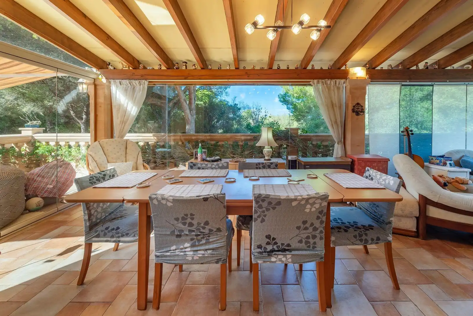 Esszimmer von Country house zum Verkauf in Alcúdia mit Klimaanlage, Heizung und Privatgarten