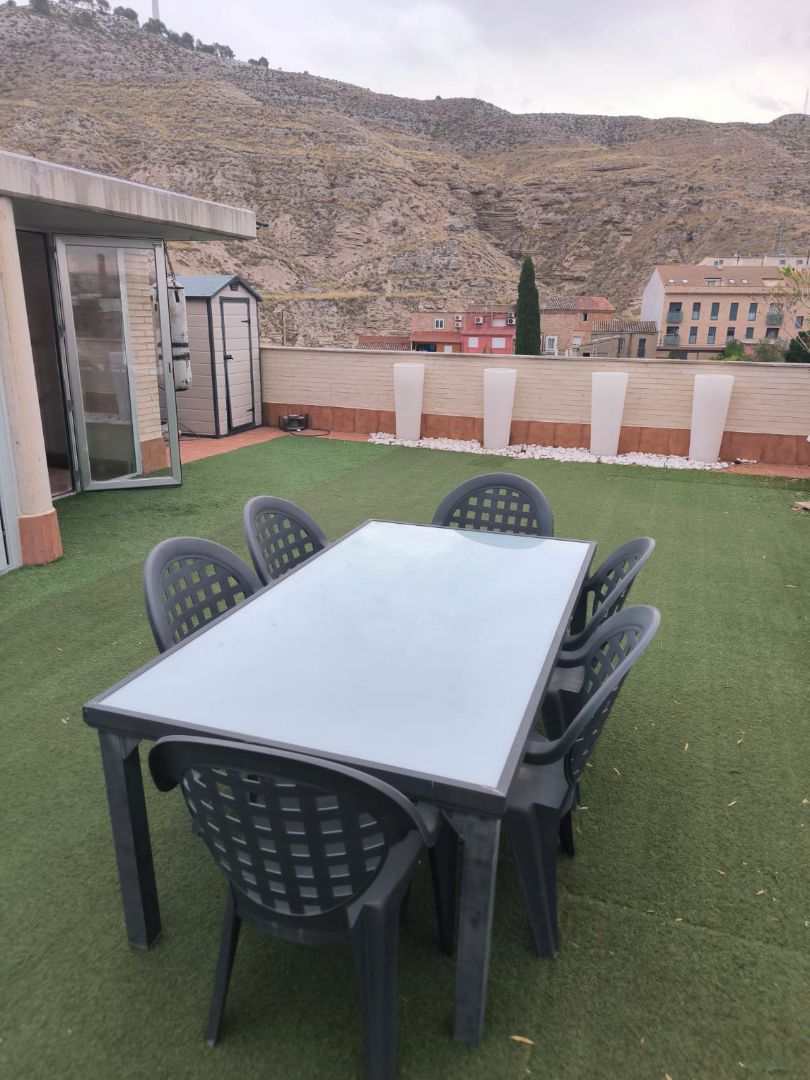 Terrace of Attic for sale in Cadrete  with Air Conditioner, Heating and Parquet flooring