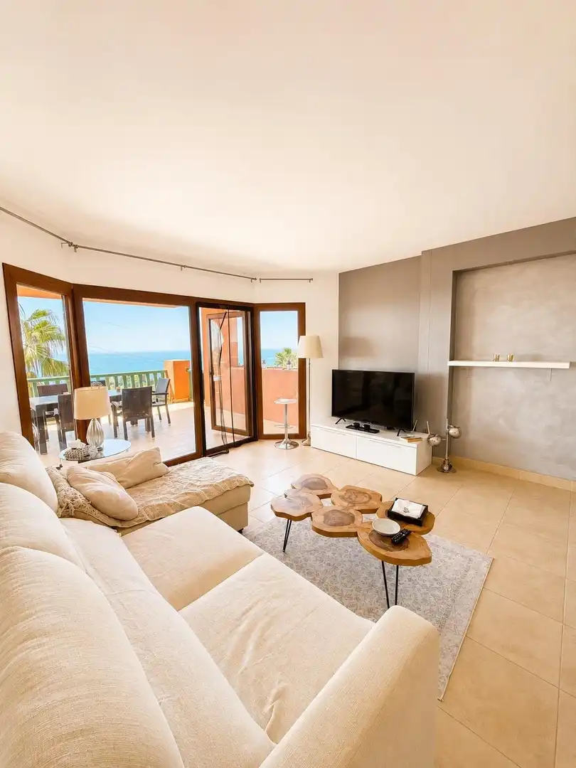 Sala de estar de Apartamento en venta en Benalmádena con Aire acondicionado, Jardín privado y Terraza