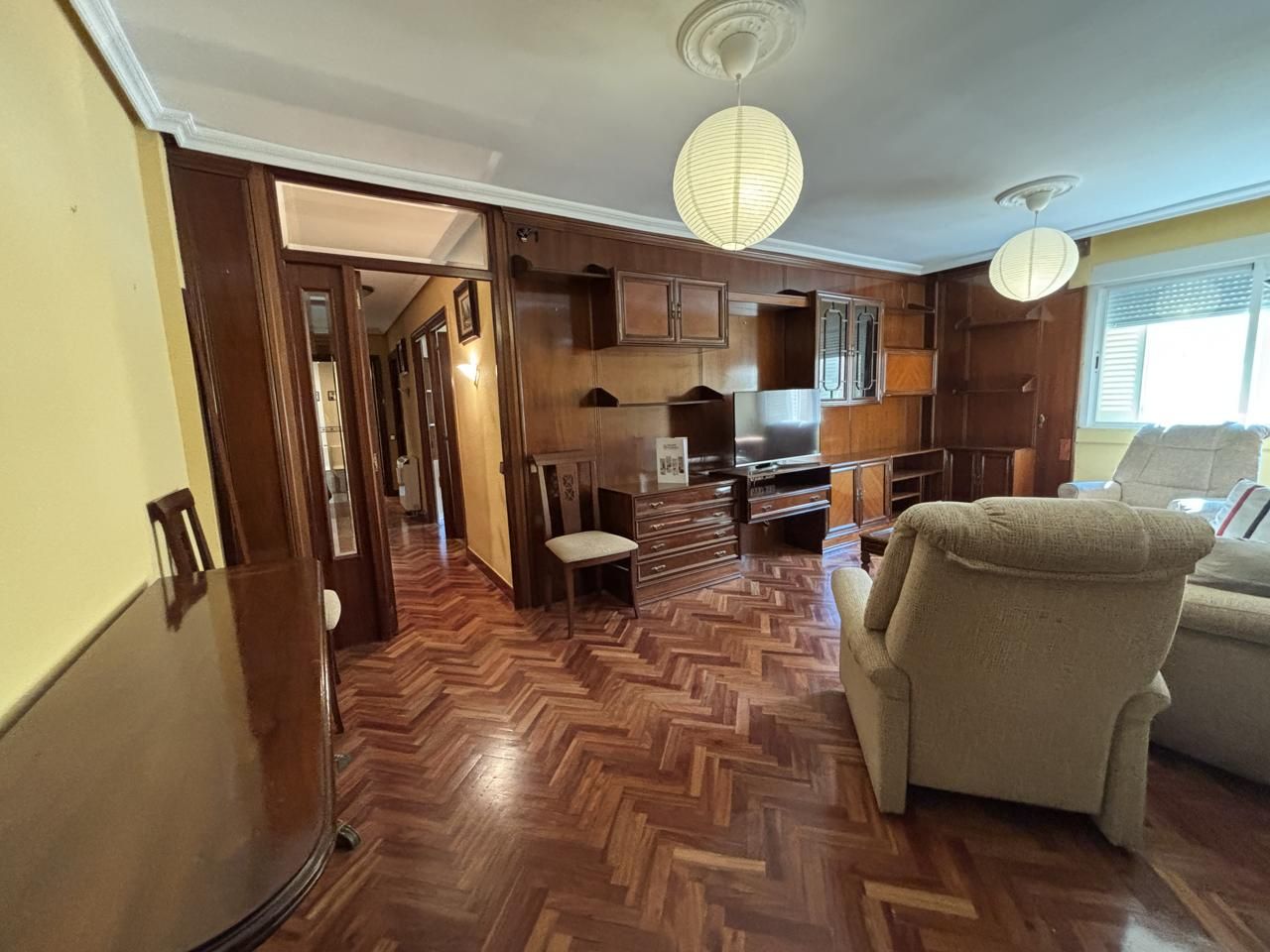 Living room of Flat to rent in  Madrid Capital  with Air Conditioner, Heating and Furnished