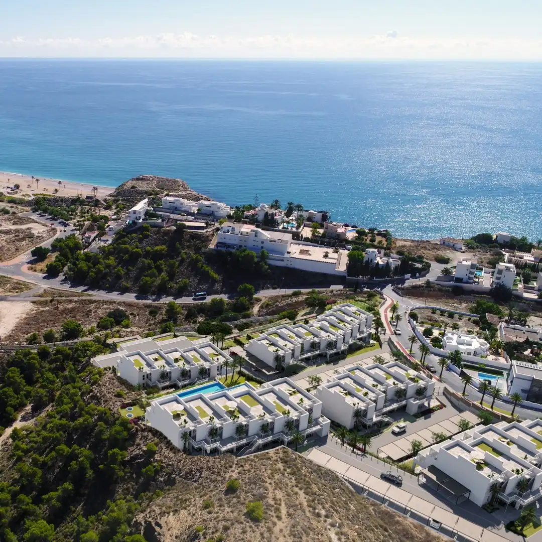 Vista exterior de Apartamento en venta en Villajoyosa / La Vila Joiosa con Aire acondicionado, Jardín privado y Terraza