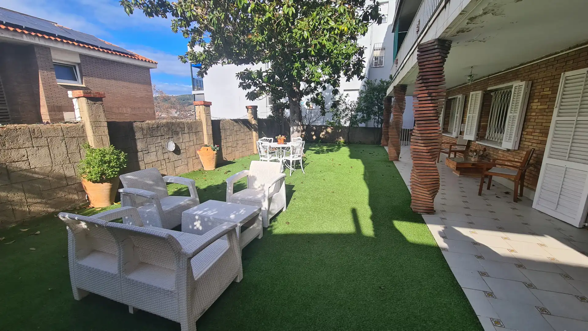 Terraza de Piso en venta en  Barcelona Capital con Calefacción, Jardín privado y Parquet