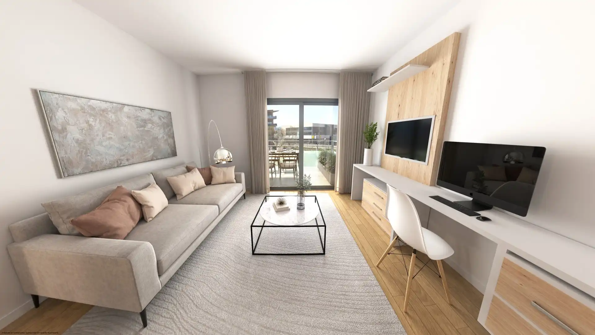 Sala d'estar de Planta baixa en venda en Montcada i Reixac amb Aire condicionat, Calefacció i Jardí privat