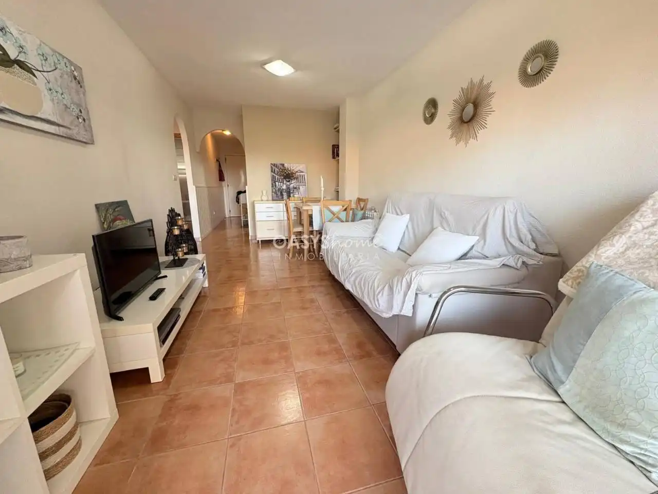 Sala d'estar de Pis en venda en Cartagena amb Terrassa i Piscina comunitària