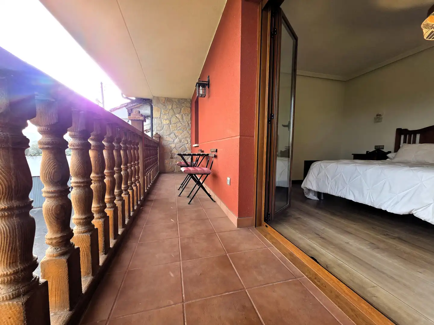 Balcony of Houses for sale in Nava  with Heating, Private garden and Terrace