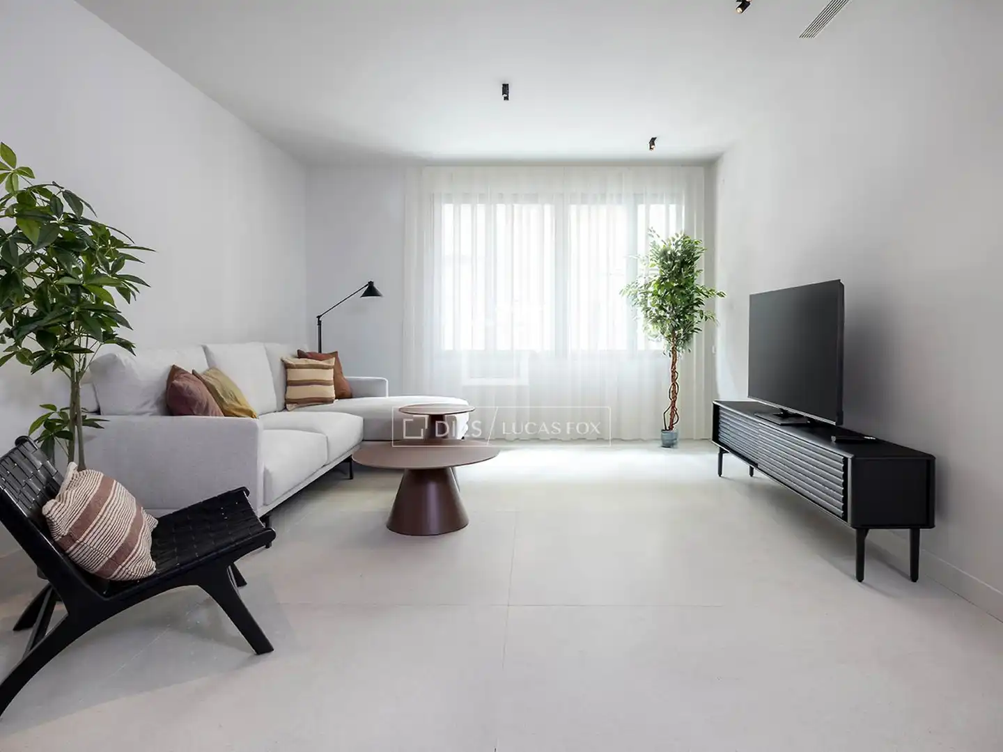 Wohnzimmer von Wohnung zur Miete in Barcelona mit Klimaanlage, Terrasse und Möbliert