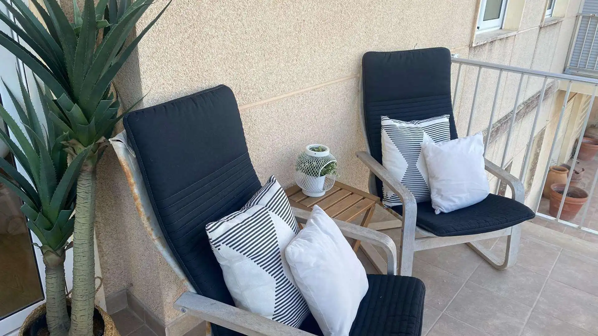 Balcony of Apartments for share in Sueca  with Air Conditioner, Heating and Terrace